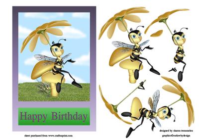 Birthday Bug Step by Step