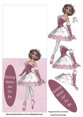 Pink Ballerina Over the Edge
