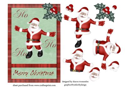 Ho Ho Ho Jolly Santa Step by Step