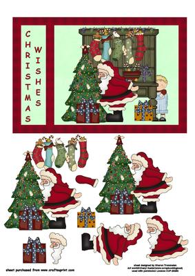 Christmas Wishes Santa Step by Step