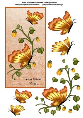 To a Special Friend Butterflies Step by Step