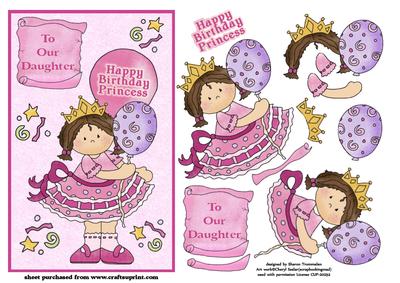 Happy Birthday to Our Princess Step by Step