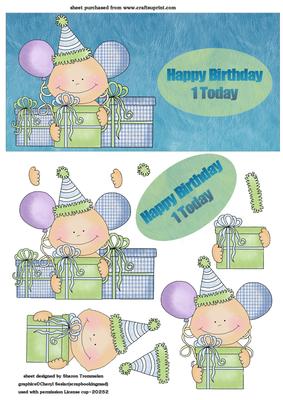 Birthday Baby Boy Step by Step