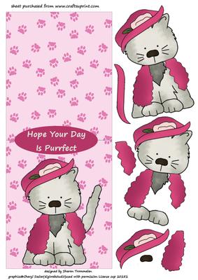 Purrfect Day Over the Edge Sheet
