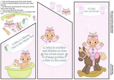 New Baby Girl Cascade Sheet