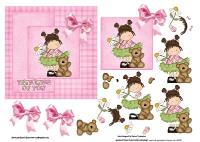 Thinking of You Daisy Girl Step by Step