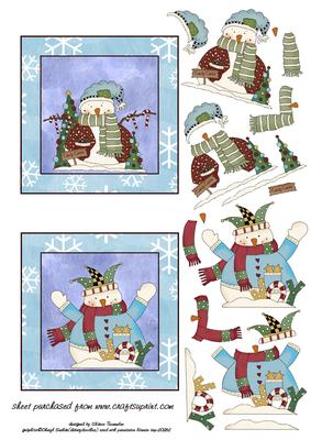 Snow Guys Toppers Sheet
