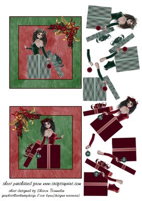Christmas Box Toppers Sheet