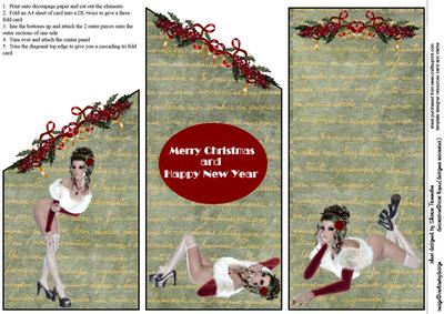 Cheeky Christmas Cascade Sheet