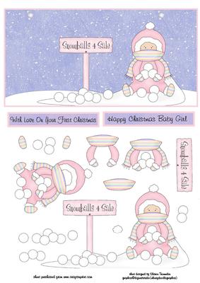 Baby Girl's Christmas Step by Step