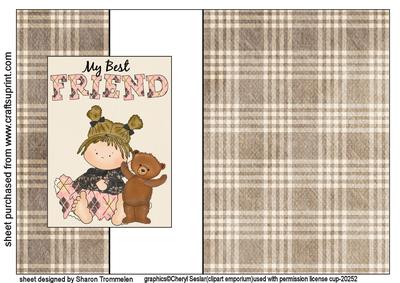 My Best Friend Ted Fold Back Sheet