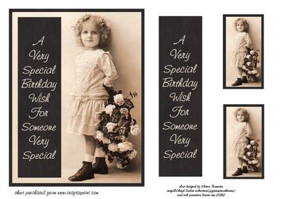 Very Special Birthday Wish Card Front