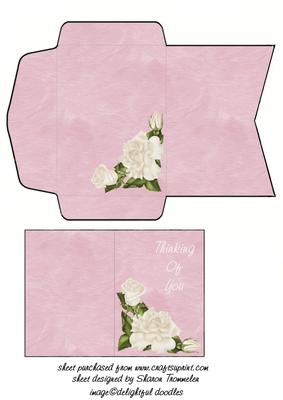 Thinking of You Mini Card & Envelope(2.5x3.5inch)