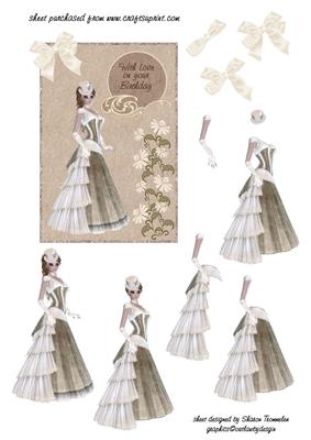 Elegant Lady Birthday Step by Step