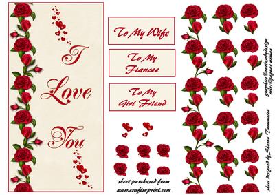 I Love You Roses Step by Step