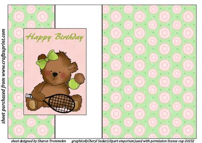 Sporty Ted Fold Back Sheet