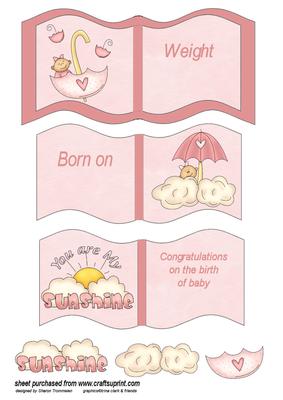 Baby Girl Book Sheet