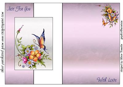 Just for You with Love Fold Back Sheet