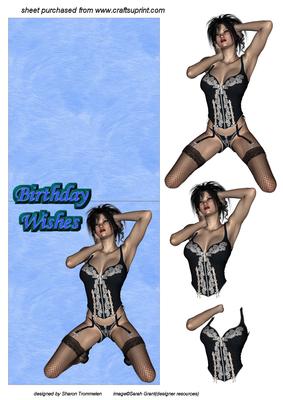 Sexy Lady Over the Edge Sheet
