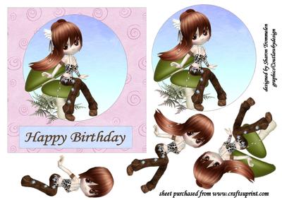 Mushroom Girl Step by Step
