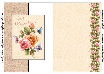 Floral Wishes Fold Back Sheet