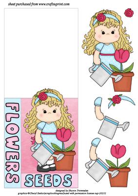 Flowers and Seed Girl Over the Edge