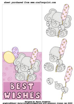 Best Wishes Elephant Over the Edge