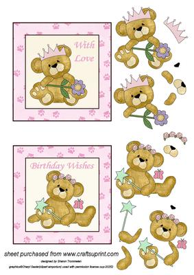 Little Princess Teddy Toppers