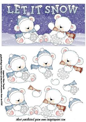 Let It Snow Little Bears Step by Step