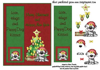 Puppy Dog Kisses Step by Step with Bookmark