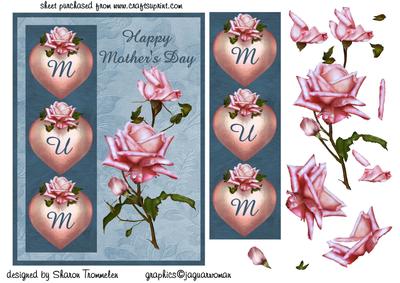Mother's Day Step by Step with Bookmark