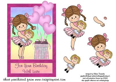 For Your Birthday Ballerina Step by Step
