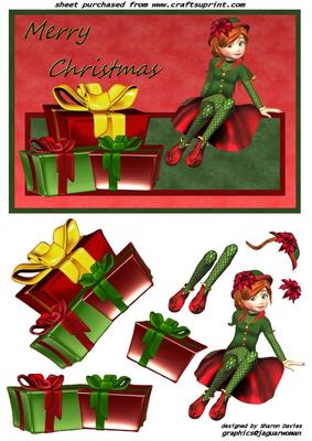Merry Christmas Elf Step by Step