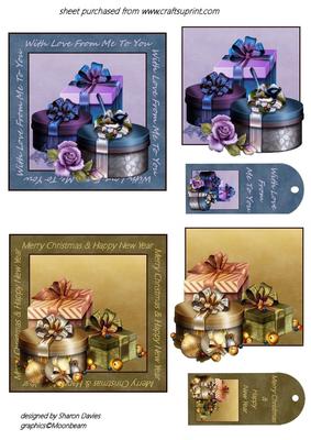 Presents Toppers and Tag Sheey
