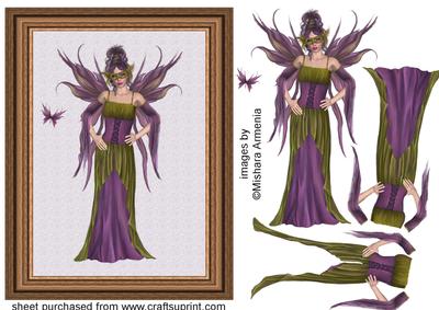 Elegant Fairy in Gold Frame