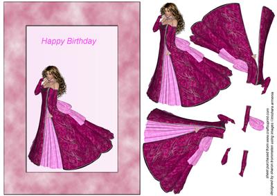 Lady in Pink with Pink Frame