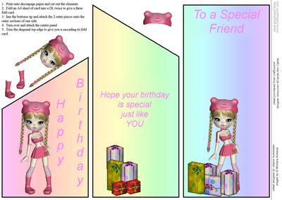 Special Friend Birthday Girl