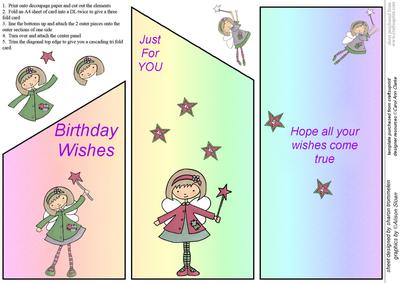 Fairy Birthday Wishes Cascade Sheet