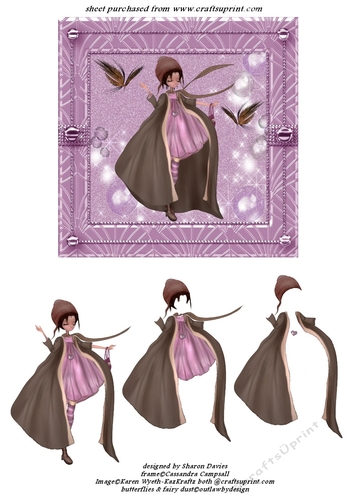 little butterfly lady step by step