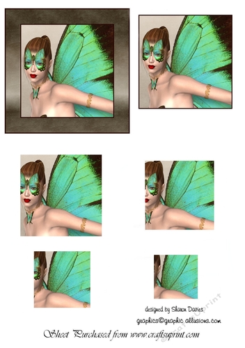 green fairy toppers sheet