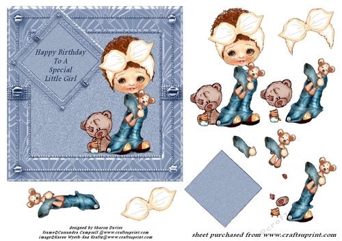special little girl step by step