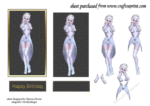 elf godess step by step topper sheet