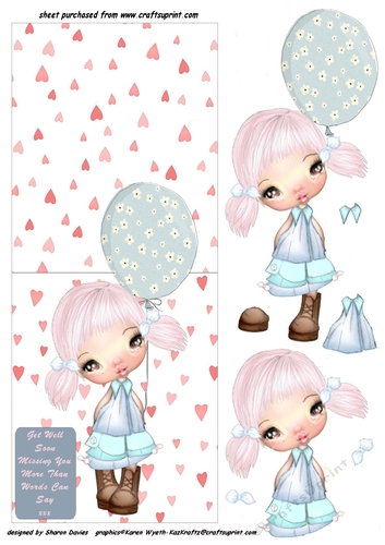 get well missing you over the edge sheet