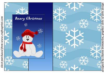 Beary Christmas Fold Back
