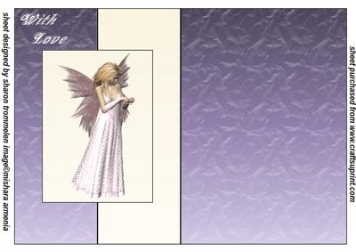 Fairy Love Fold Back Sheet