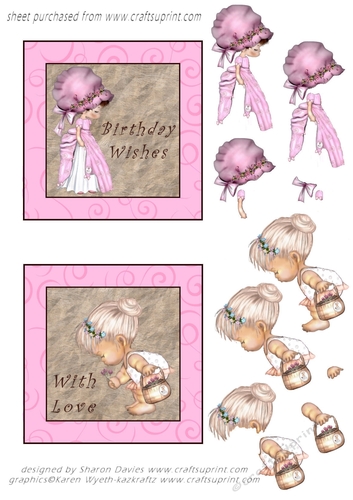 cute girl toppers sheet