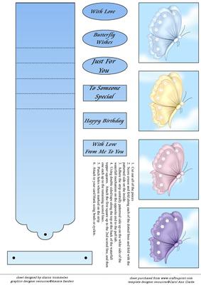 Butterfly Waterfall Sheet