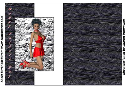 Sexy Lady Fathers Day Fold Back
