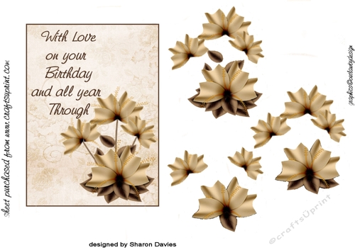 with love birthday step by step