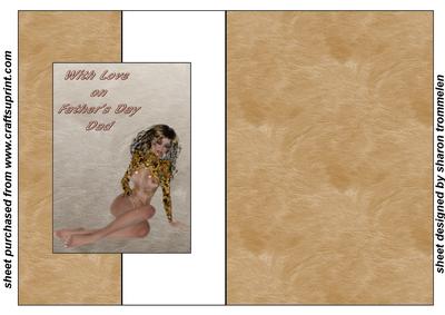 With Love on Fathers Day Fold Back